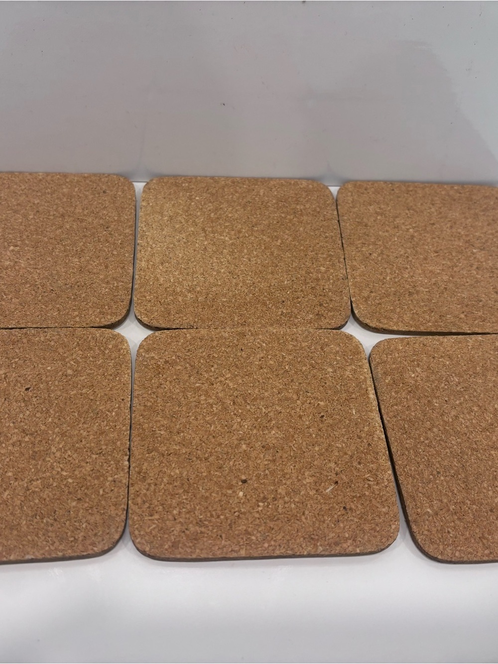 vintage santa  and Rudolph cork coaster set of 6-excellent condition 4x 4 inch - Picture 4 of 5